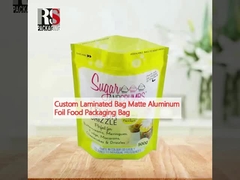 Sacchetto di imballaggio alimentare in foglio di alluminio opaco