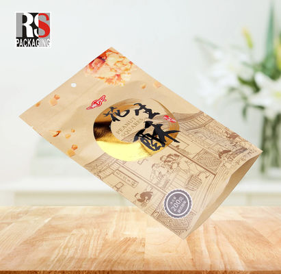 Tasse di imballaggio stampate di design personalizzato con cerniera di alluminio Matte Composite Stand Up Bags