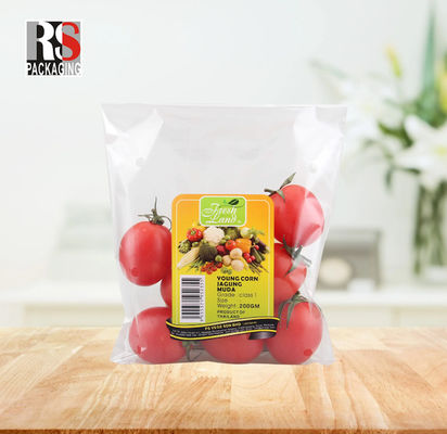 OEM anti-nebbia BOPP trasparente frutta fresca verdura alimenti sacchetto sigillato sacchetto riutilizzabile per la conservazione degli alimenti sacchetto per la conservazione delle verdure